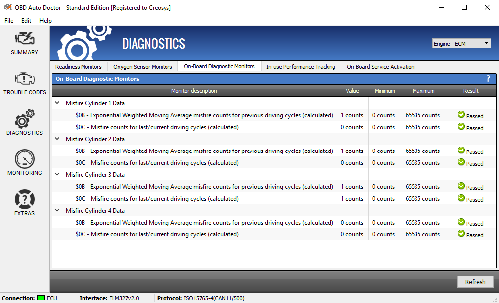 Live Data Parameters